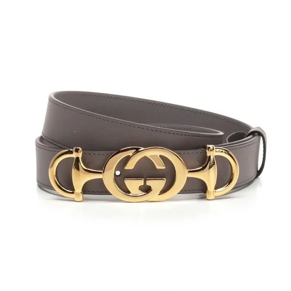 Gucci | Accessories | Gucci Gg Horsebit Belt Grey | Poshmark display picture 1